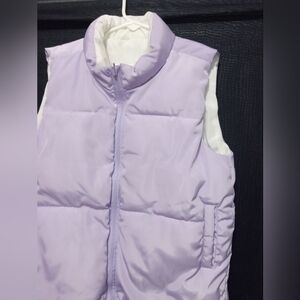 Birch & Stone Girls Light Purple Puffer Vest - Size 14